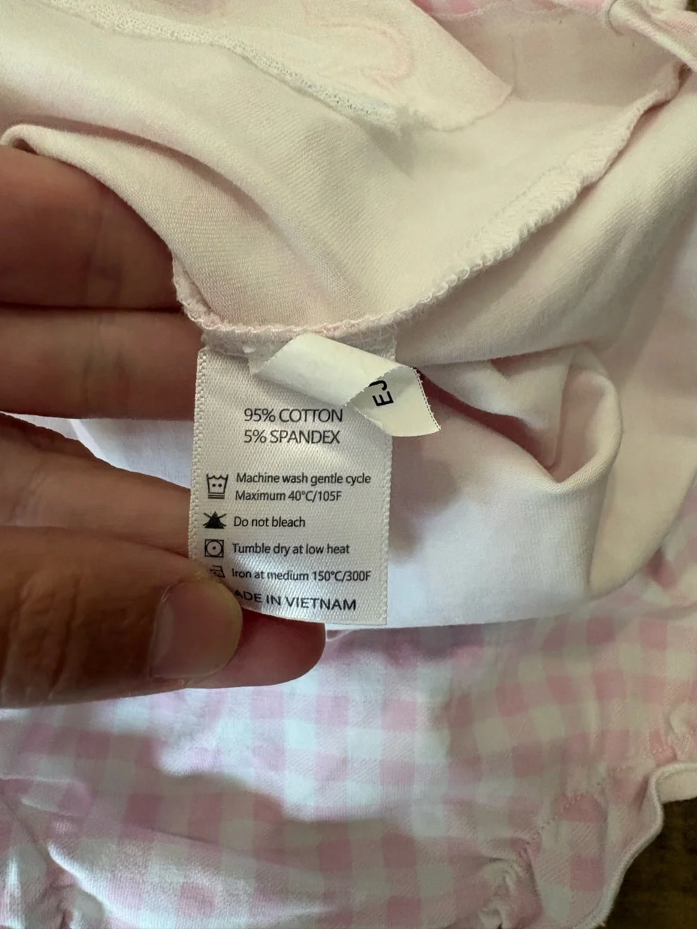 Eliza James Kids 3T Pink Gingham Flower Tunic & Bloomers Set Boutique